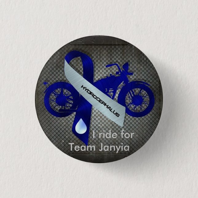 I ride for Team Janyia 3 Cm Round Badge (Front)
