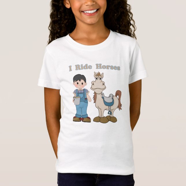 I Ride Horses T-Shirt (Front)