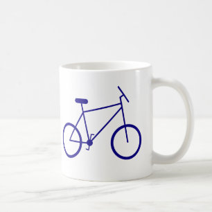 I ride my bike to work. (Blue) Coffee Mug