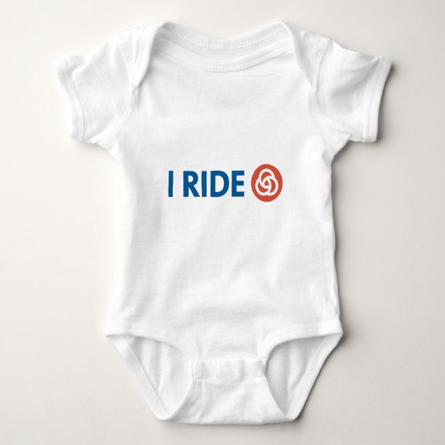 I RIDE [TRIMET] BABY BODYSUIT (Front)
