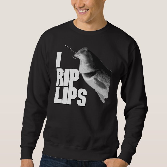 I RIP LIPS Crew Neck DARK Sweatshirt (Front)