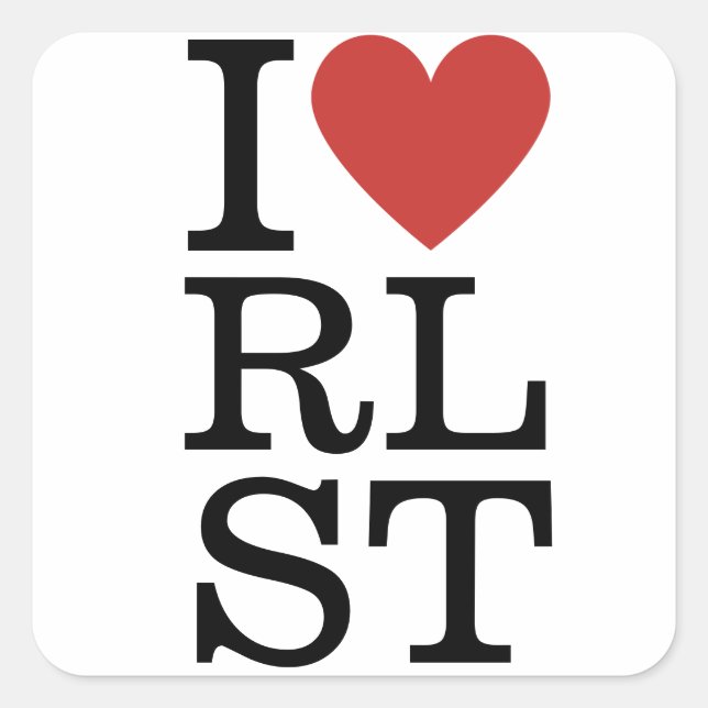 I ❤️ RLST Religious Studies for Students/Faculty Square Sticker (Front)