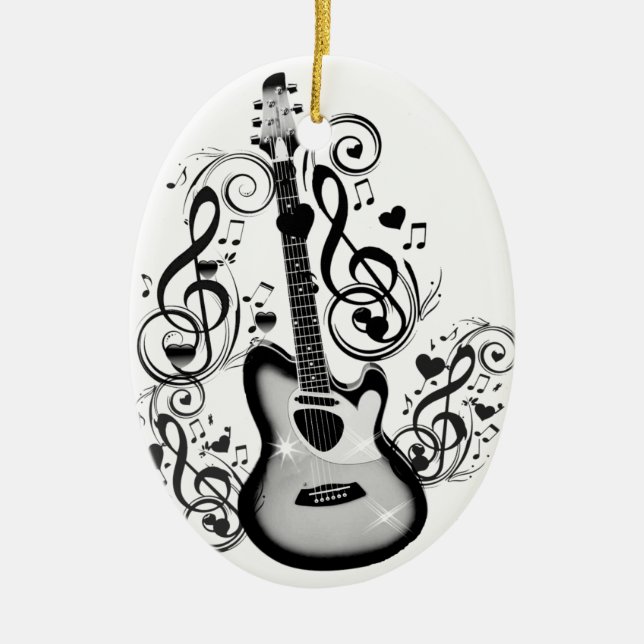 I Rock #5_ Ceramic Tree Decoration (Front)