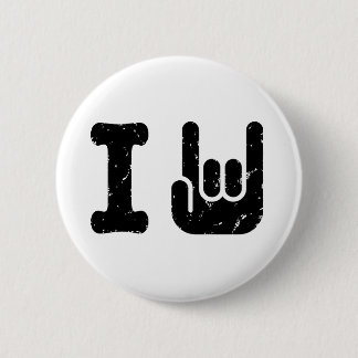 I Rock 6 Cm Round Badge