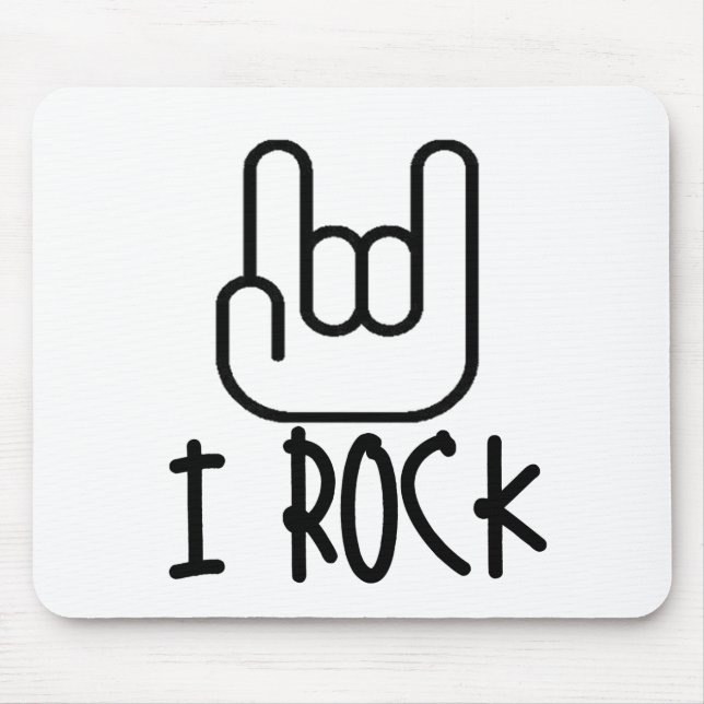 I Rock! Mouse Mat (Front)