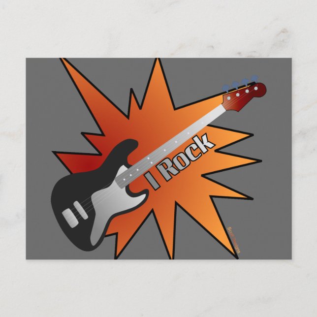I Rock Postcard (Front)
