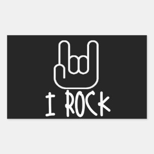 I Rock! Rectangular Sticker