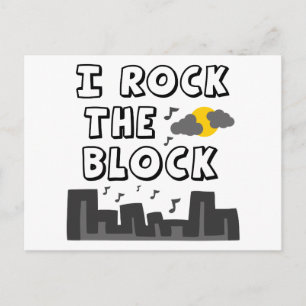I Rock The Block Postcard