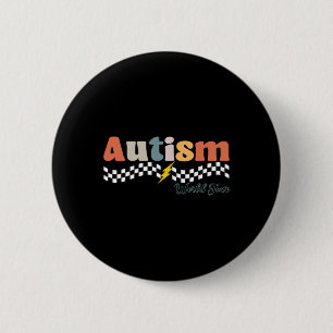 I Rock The Spectrum Autism World Tour Autism Aware 6 Cm Round Badge