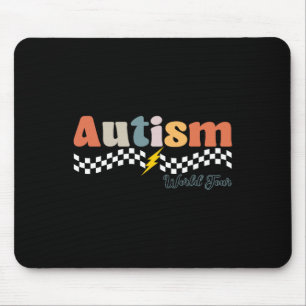 I Rock The Spectrum Autism World Tour Autism Aware Mouse Mat