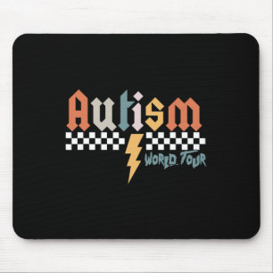 I Rock The Spectrum Autism World Tour Autism Aware Mouse Mat