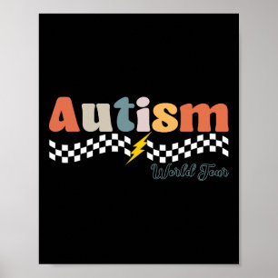 I Rock The Spectrum Autism World Tour Autism Aware Poster