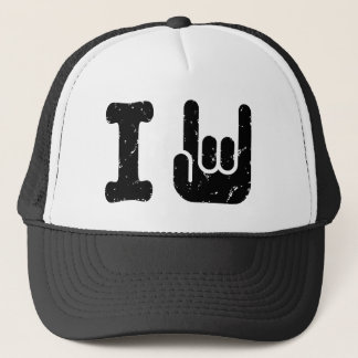 I rock trucker hat