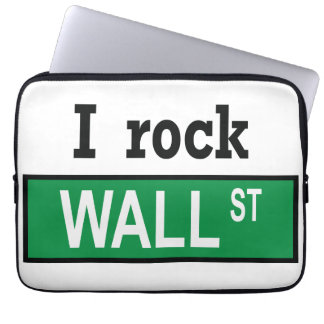 I rock Wall St Neoprene Laptop Sleeve