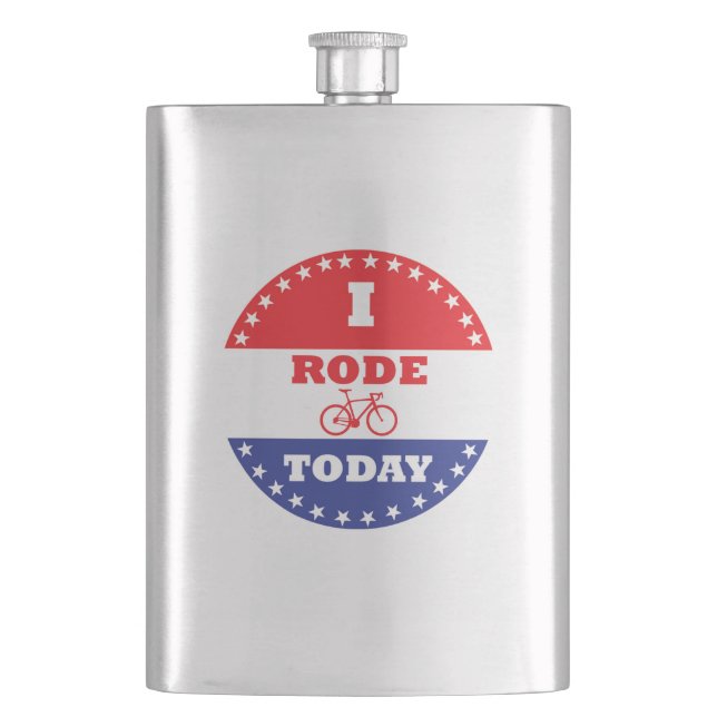 I Rode Today Hip Flask (Front)