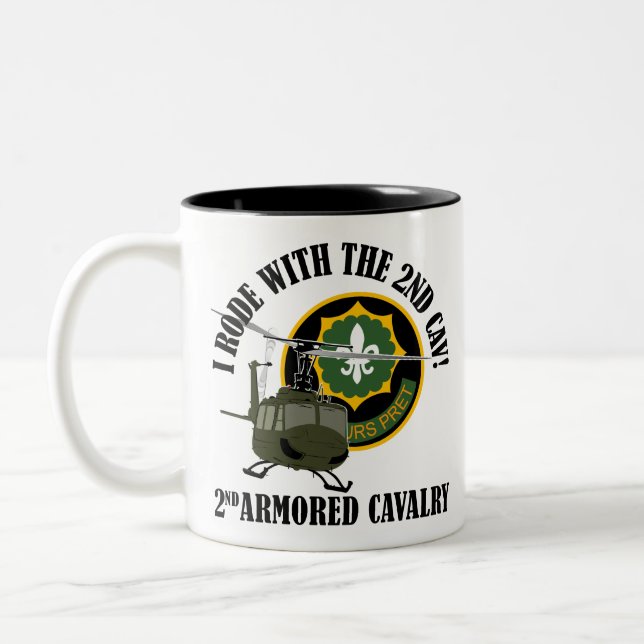 I Rode With The 2nd ACR Two-Tone Coffee Mug (Left)