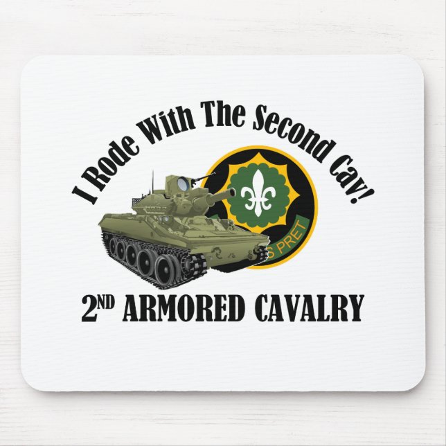 I Rode With The 2nd Cav! - 2nd ACR M551 Mouse Mat (Front)