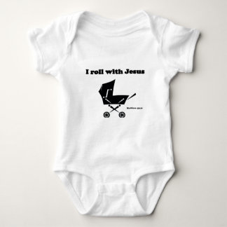 I Roll with Jesus Baby Bodysuit