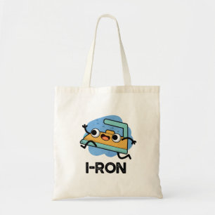 I-ron Funny Running Iron Pun Tote Bag