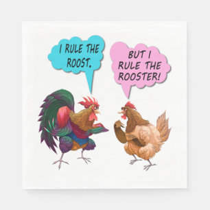 I rule the roost napkin