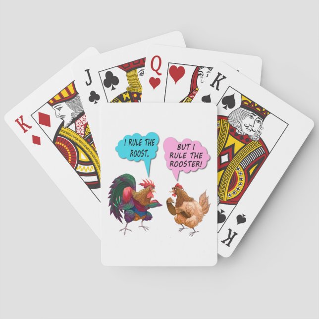 I rule the roost playing cards (Back)