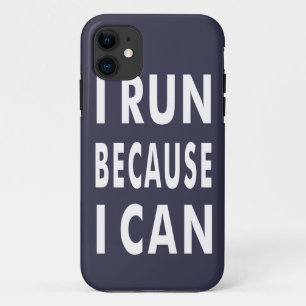 I run because I can iPhone SE + iPhone 5/5S Case