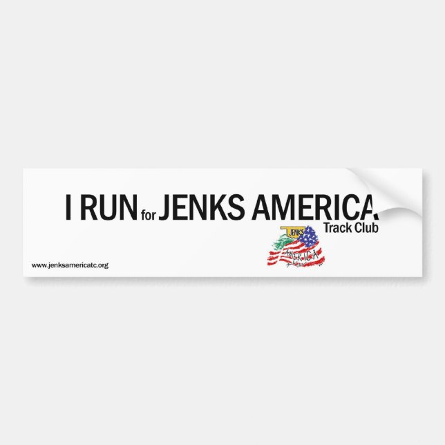 I RUN Bumper Sticker (Front)