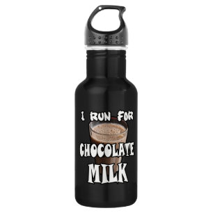 I Run for Chocolate Milk Running 532 Ml Water Bottle