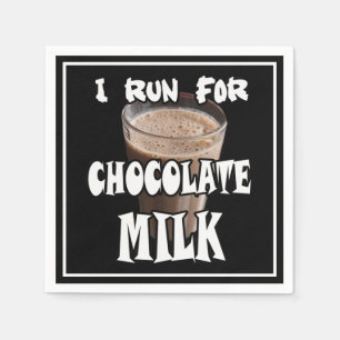 I Run for Chocolate Milk Running Napkin