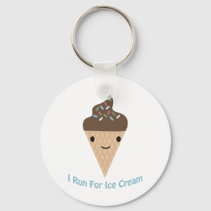 I run for Ice Cream Key Ring