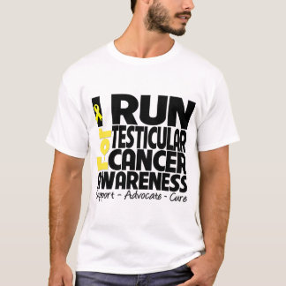 I Run For Testicular Cancer Awareness T-Shirt