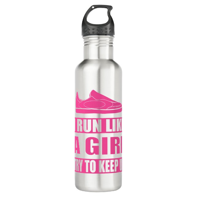 I Run Like a Girl 710 Ml Water Bottle (Front)