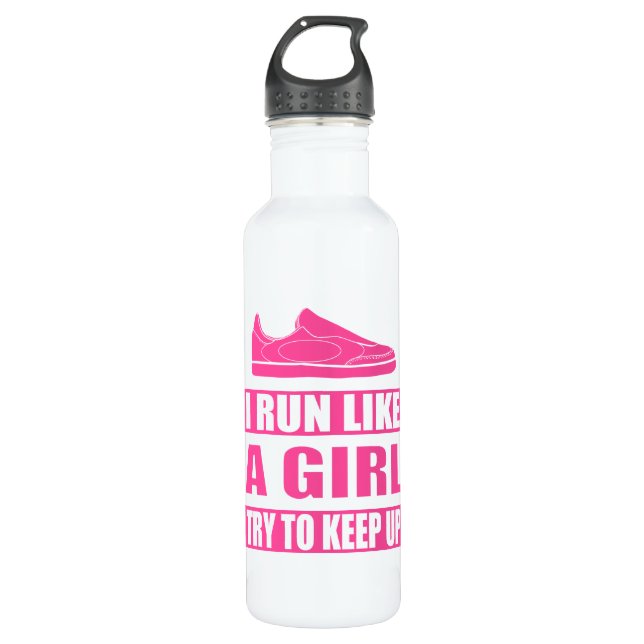 I Run Like a Girl 710 Ml Water Bottle (Front)