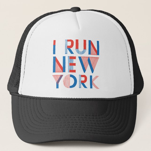 I Run New York Trucker Hat (Front)