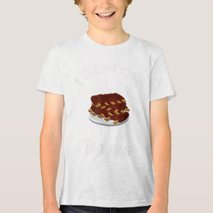 I Run On Bbq Ribs Funny Barbecue _1 Tri-Blend Shirt