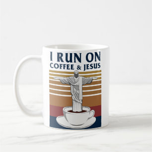 I Run On Coffee and Jesus Mug