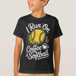 I Run On Coffee And Softll Funny T-Shirt
