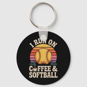 I Run On Coffee And Softll Key Ring