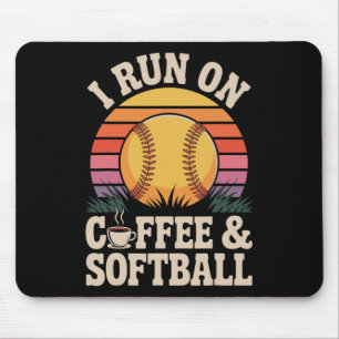 I Run On Coffee And Softll  Mouse Mat