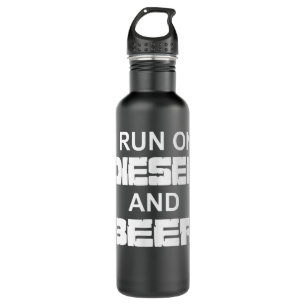 I Run On Diesel And Beer Truck Turbo Brothers 710 Ml Water Bottle