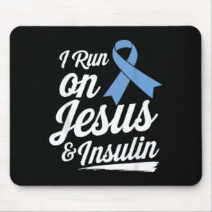 I Run On Jesus Insulin Diabetes Prayer Faith Mouse Mat