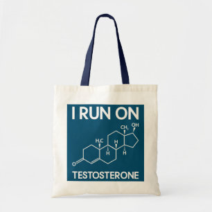 I Run On Testosterone Science Teacher Chemistry Tote Bag