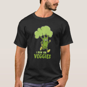 I run on Veggies the sporty broccoli T-Shirt
