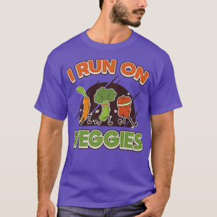 I Run On Veggies Vegan Runner T-Shirt