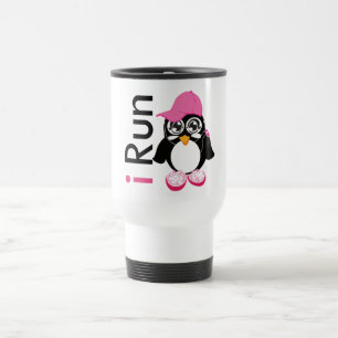 i Run Penguin Travel Mug