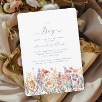 I´s a Boy! Modern, Wildflower, Baby Shower