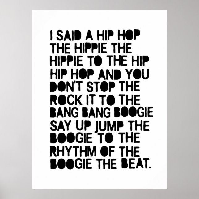 I said a hip hop poster (Front)