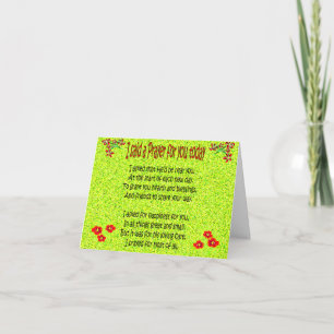 I said a prayer for you today card
