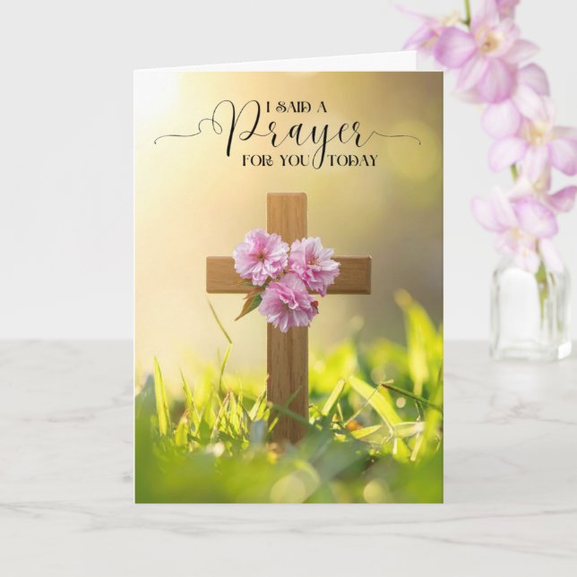I Said a Prayer for You Today Card (Orchid)