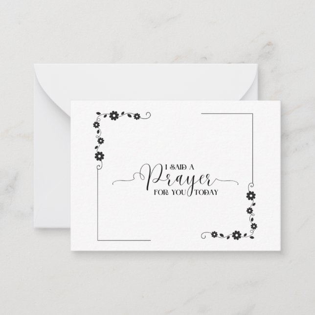 I Said a Prayer for You Today Card (Front)